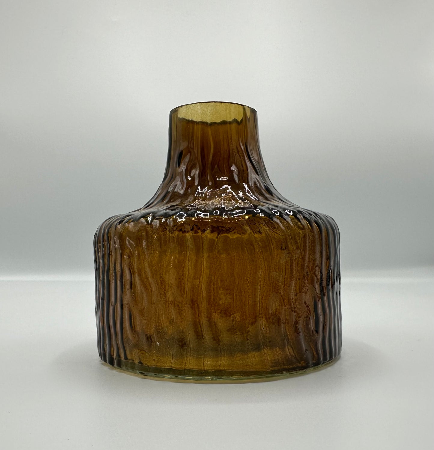 Iced vaasje amberkleur