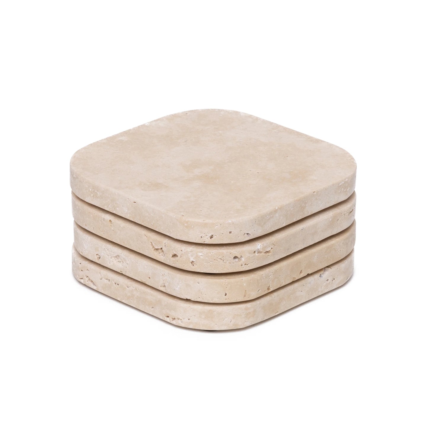 Travertine onderzetters