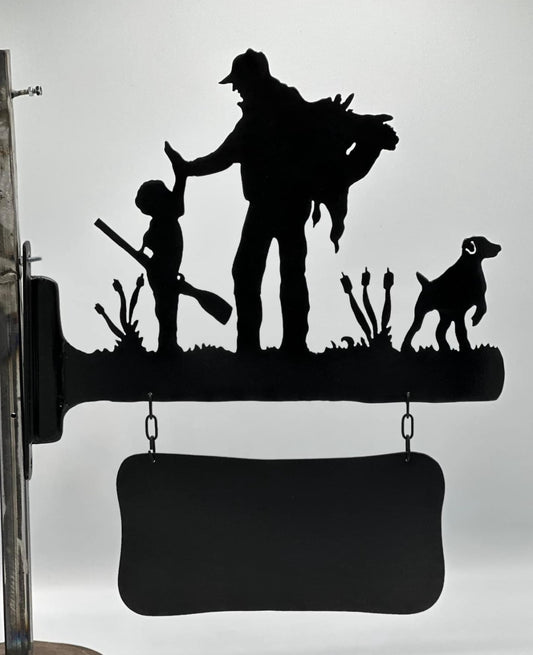Jacht naambord "Vader met zoon"
