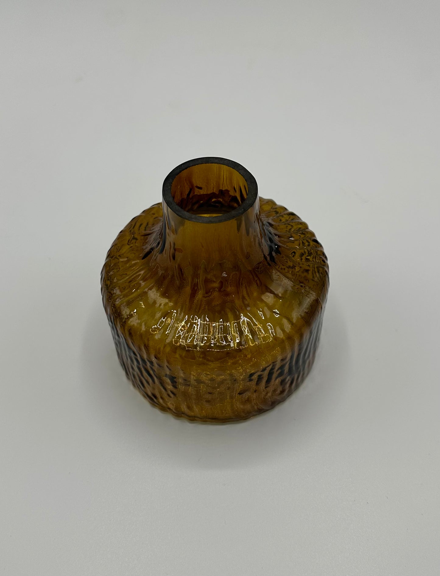 Iced vaasje amberkleur
