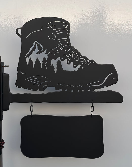 Bergschoen naambord
