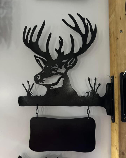 Wild naambord "Edelhert profielaanzicht"
