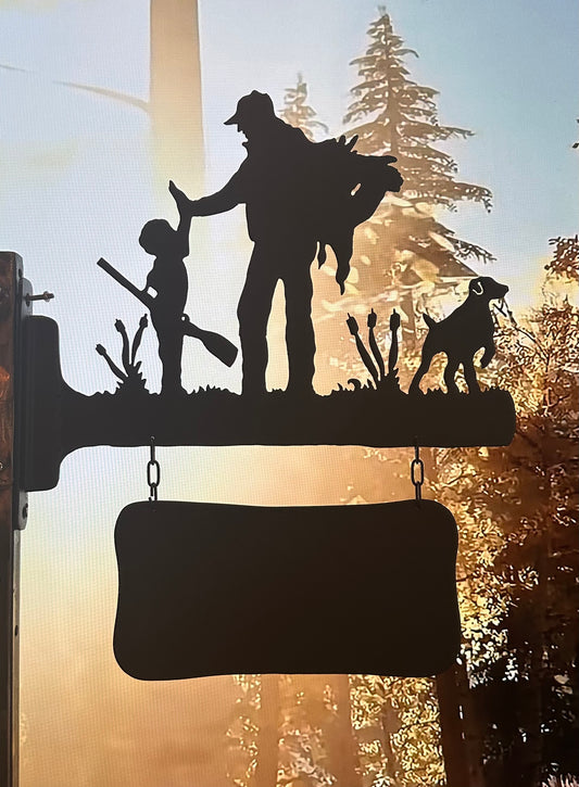 Jacht naambord "vader en zoon "