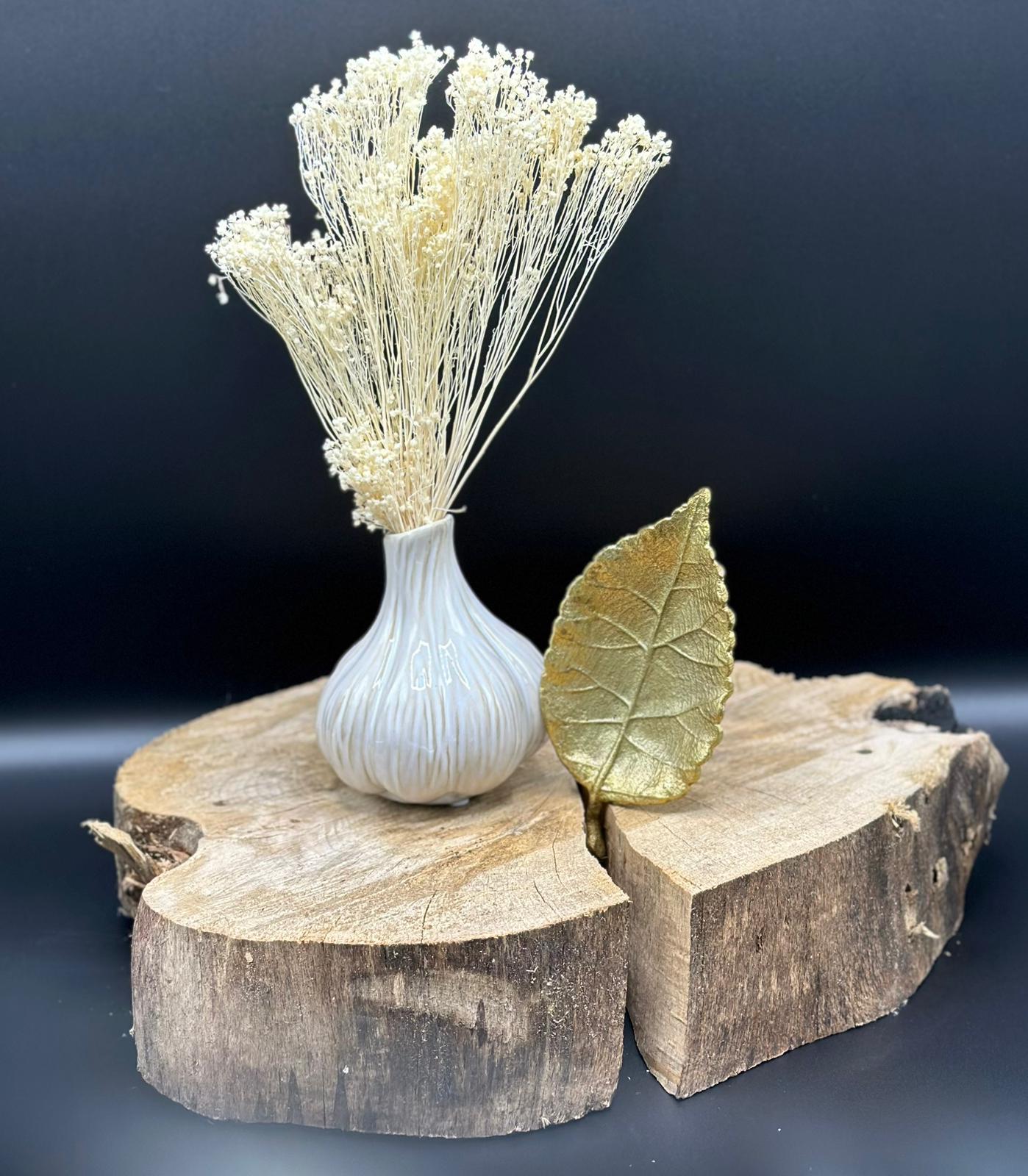 Decoratie blad met opium geurende amberblok