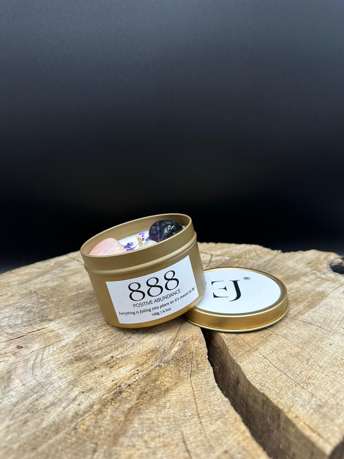 Gold manifest candle 888