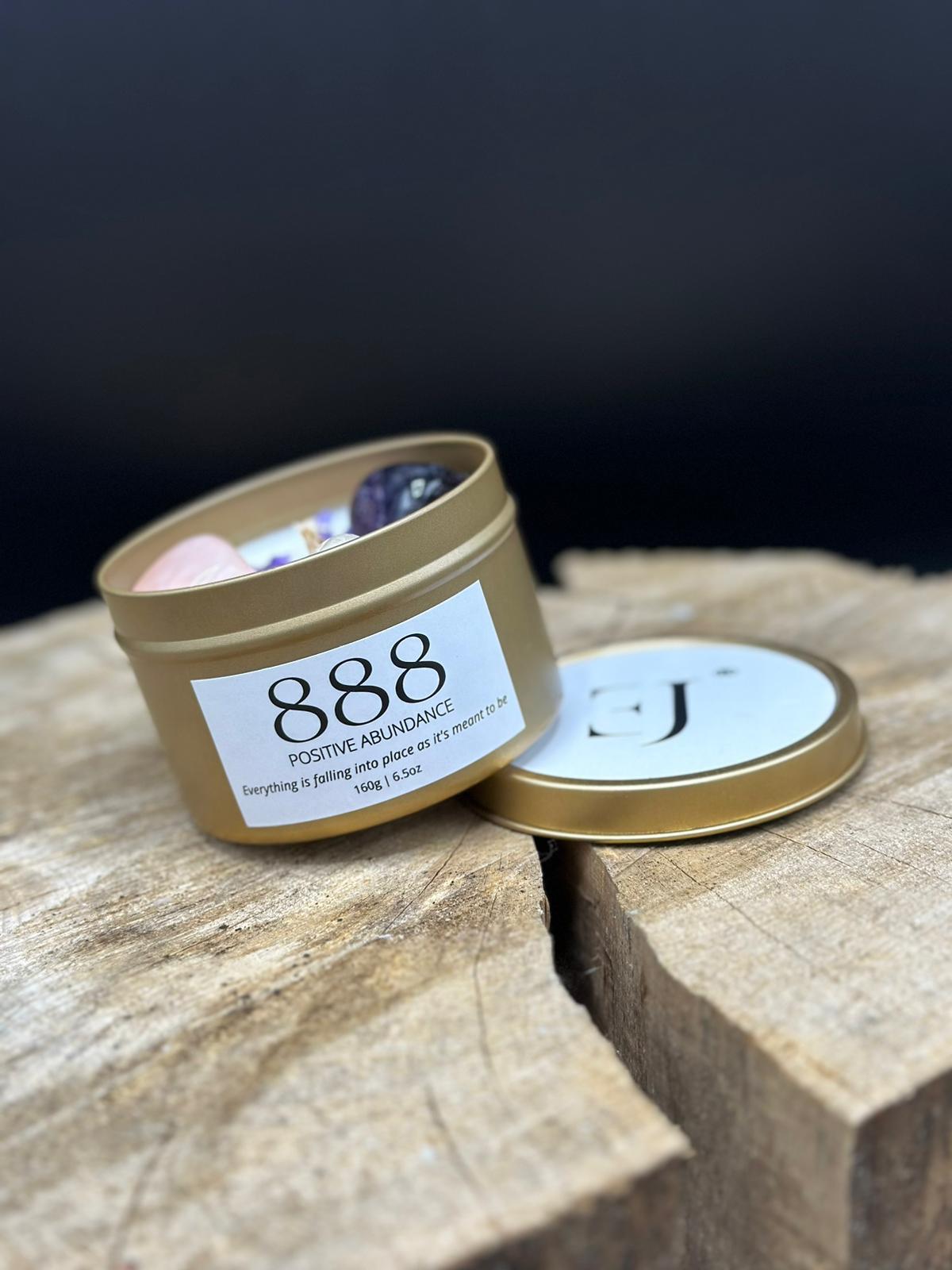 Gold manifest candle 888