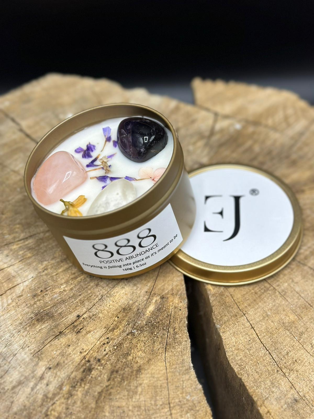 Gold manifest candle 888