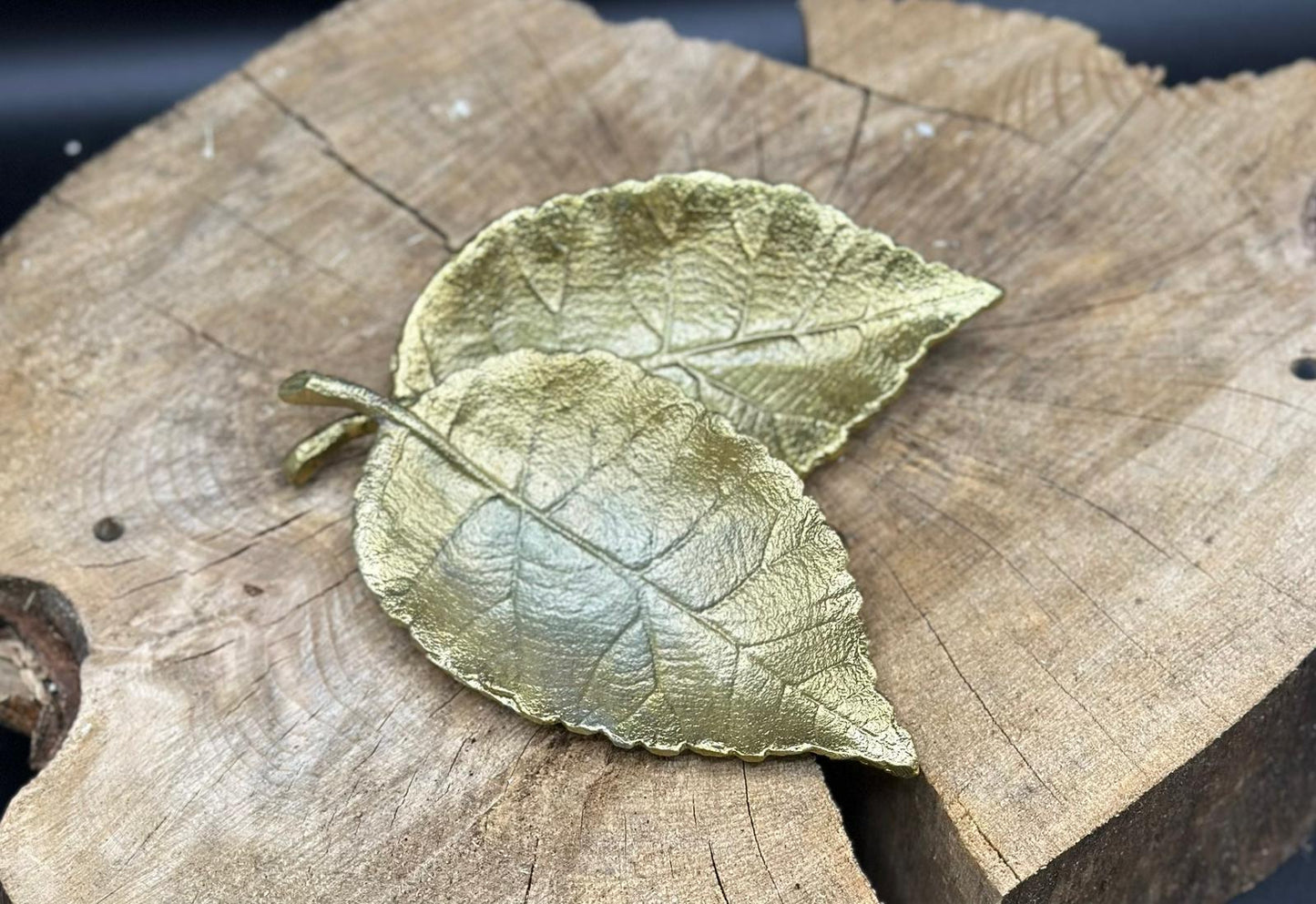 Decoratie blad met opium geurende amberblok