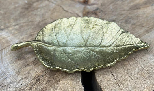 Decoratie blad met opium geurende amberblok